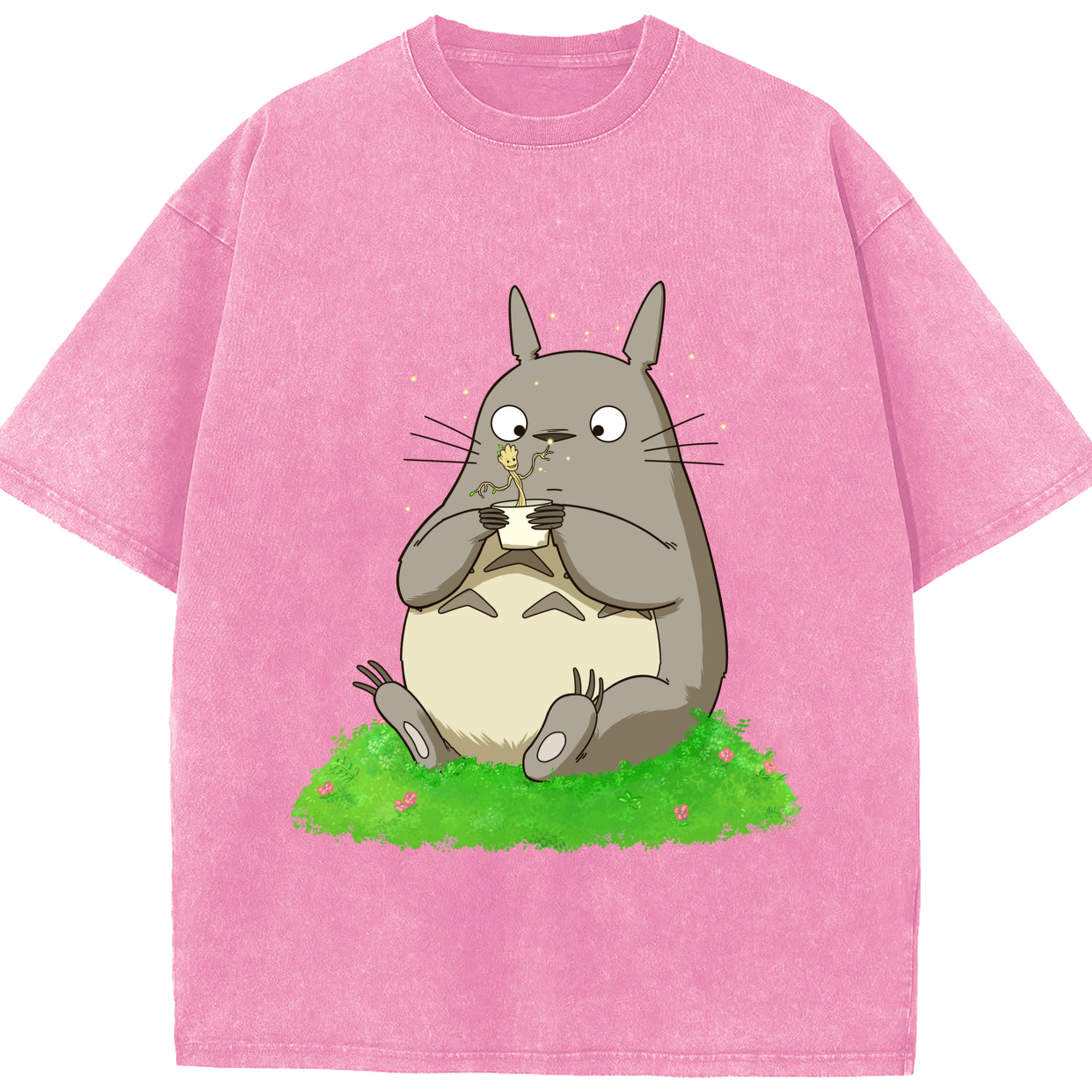 （画像用） となりのトトロ 草壁メイ 草壁サツキ My Neighbor Totoro Satsuki Kusakabe Mei Kusakabe 綿100% ヴィンテージ風 半袖Tシャツ（フロントプリント）